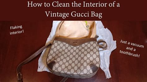how to clean inside of gucci bag